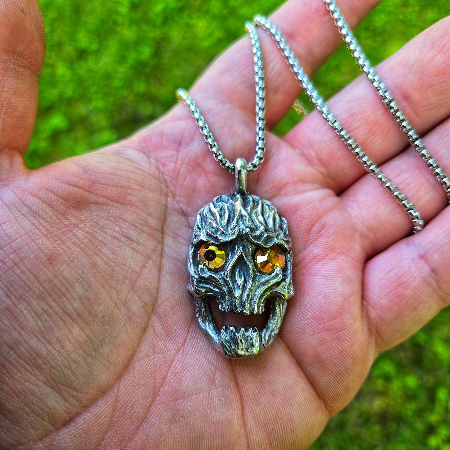 Flaming Skull