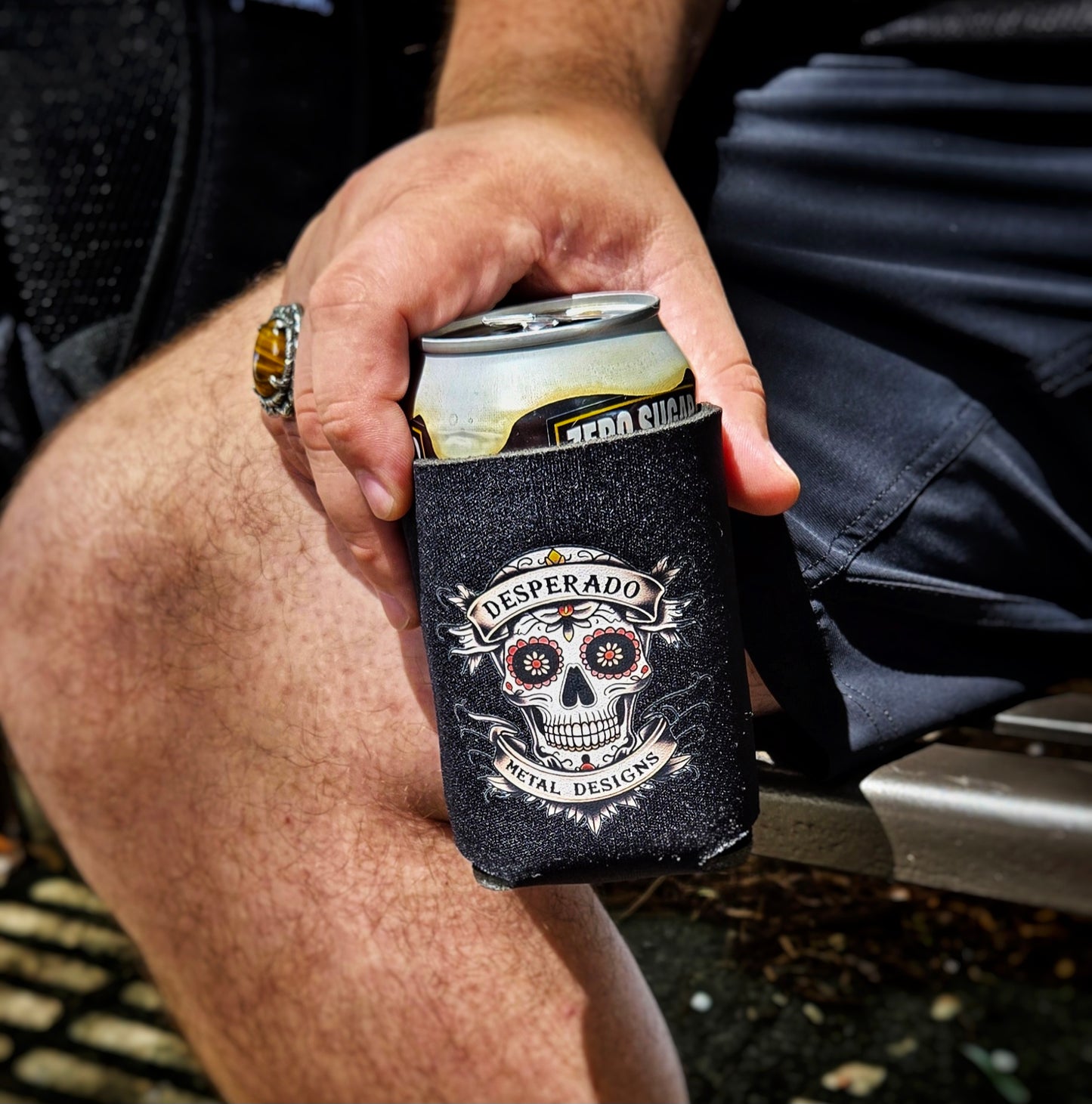 Tattoo Sugar Skull Koozie