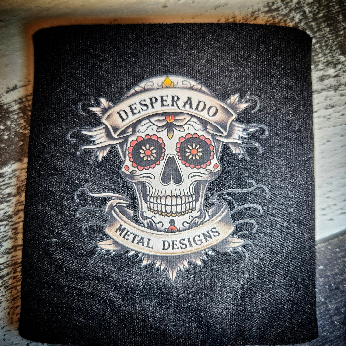Tattoo Sugar Skull Koozie