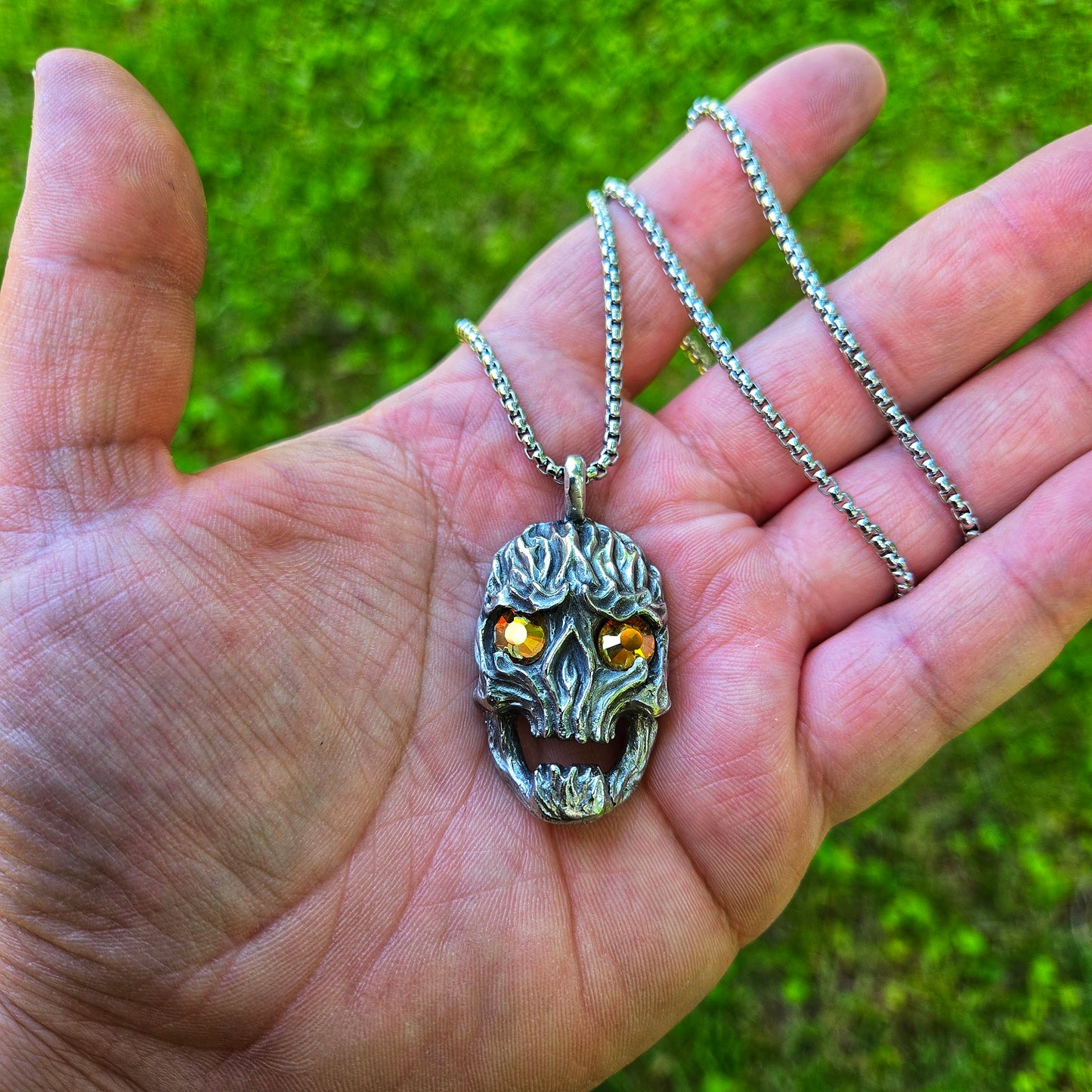 Flaming Skull